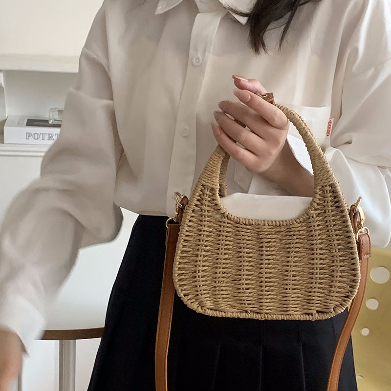 Damen Korb-Umhängetasche mit stilvollem Design Karnz