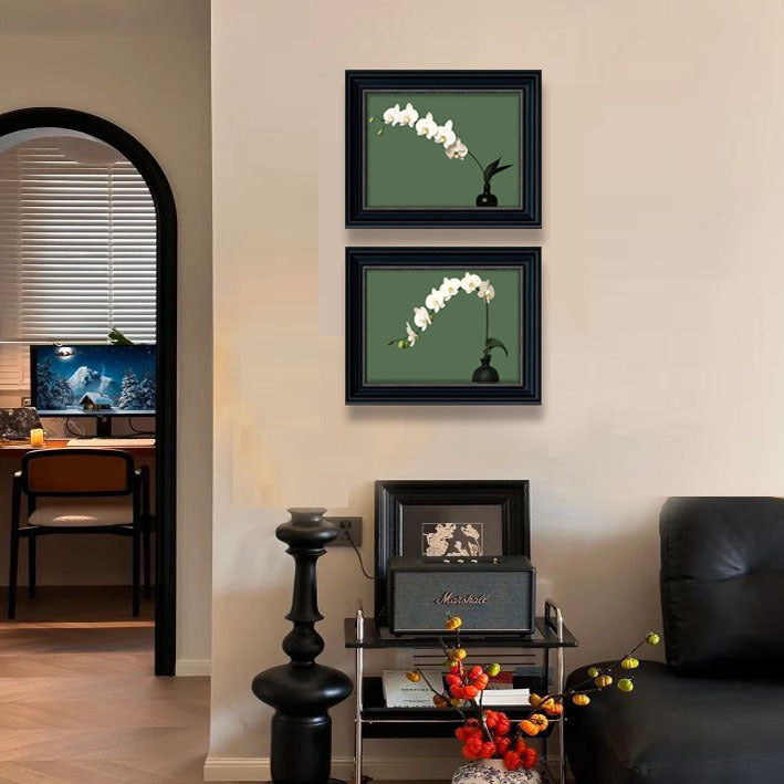 Gerahmtes Blumen Kunstwerk
