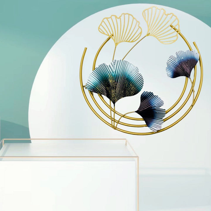 Elegante Botanische Metall Wandkunst Karnz