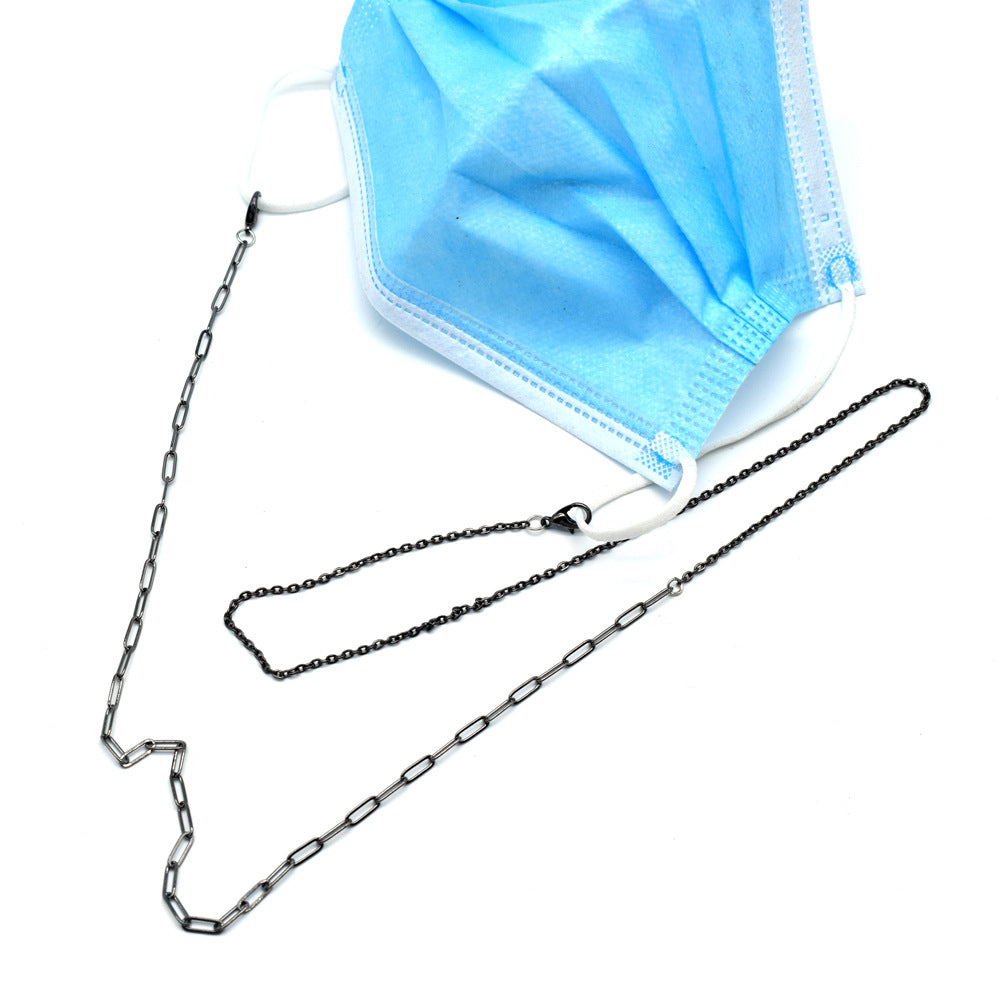 Fashion-Forward Metall Brillen Kette Karnz