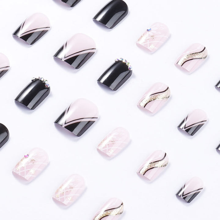 Dekorativer Press-On-Nagelset