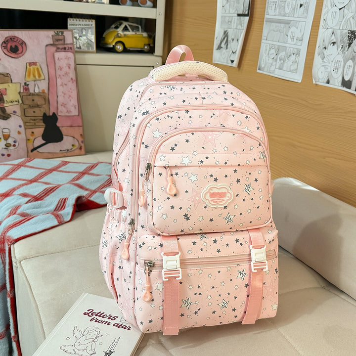 Trendiger Sternenprint Mehrfachfach-Rucksack