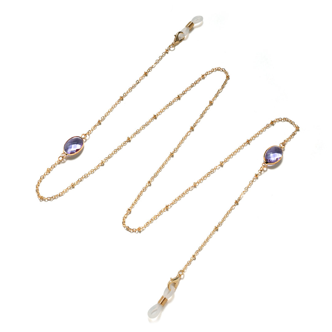 Eleganter mit Edelsteinen verzierter Brillenhalter Karnz