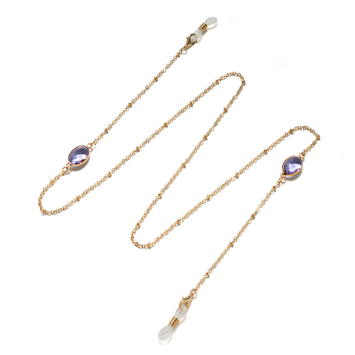 Eleganter mit Edelsteinen verzierter Brillenhalter Karnz