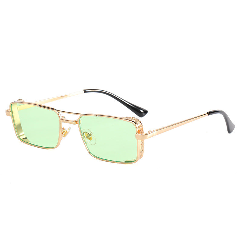Damen modische rechteckige Sonnenbrille mit luxuriösem Rahmen Karnz
