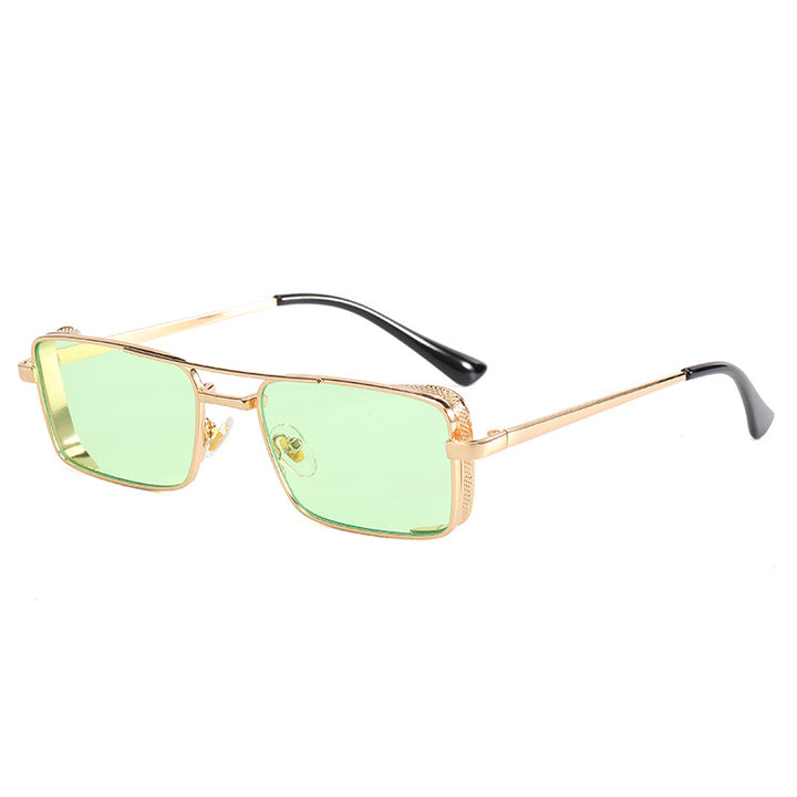 Damen modische rechteckige Sonnenbrille mit luxuriösem Rahmen Karnz
