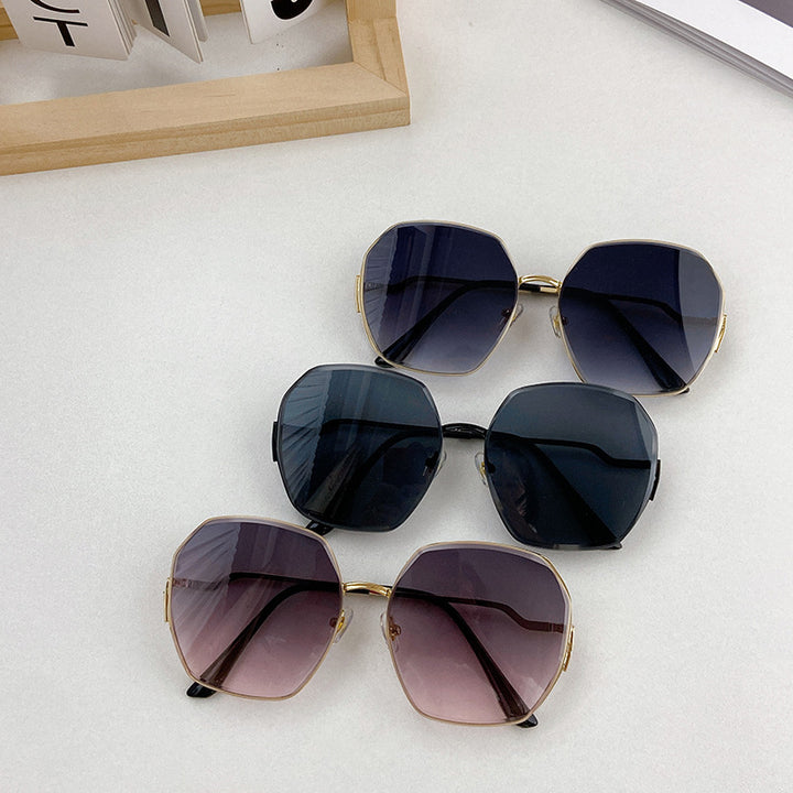 Modische Geometrische Sonnenbrille Karnz