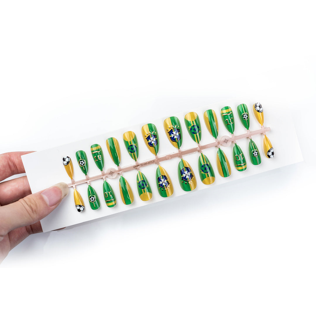 Glamouröser Sportliches Kunstnagelset Karnz