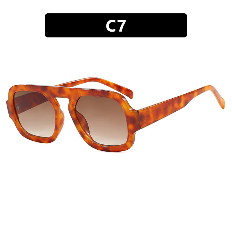 Damen trendige Sonnenbrille mit markantem eckigem Design und UV-Schutz Karnz