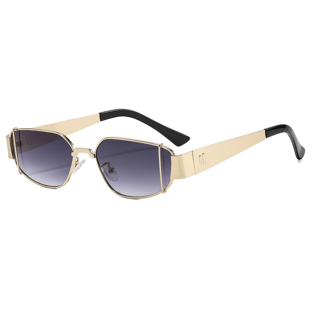 Damen Designer-Sonnenbrille im modernen, kantigen Stil Karnz