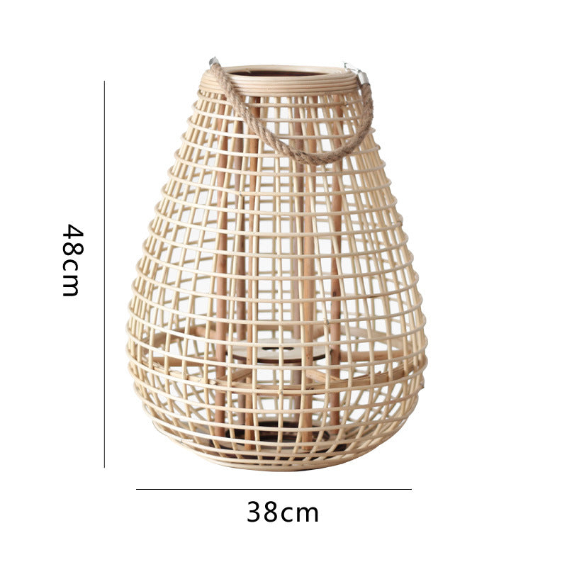 Dekorative Rattan-Laterne Karnz