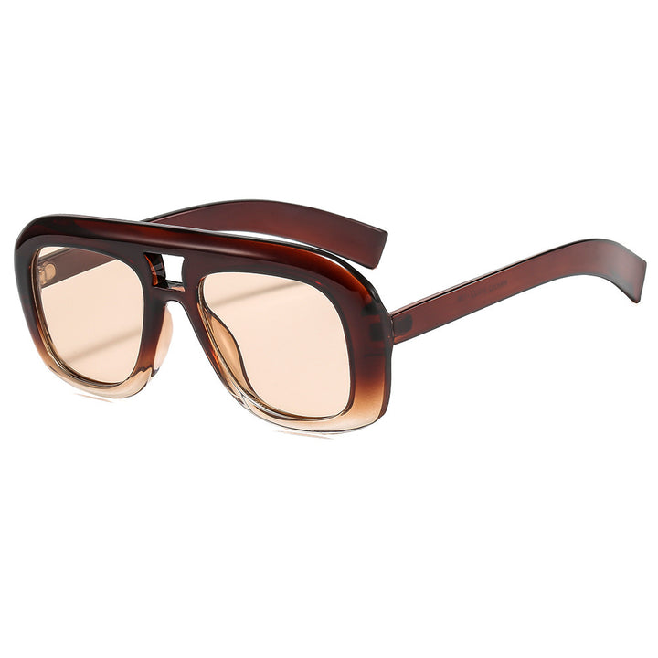 Übergroße moderne rechteckige Sonnenbrille Karnz