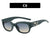 Damen stylische Sonnenbrille mit robustem Rahmen und UV-Schutz Karnz