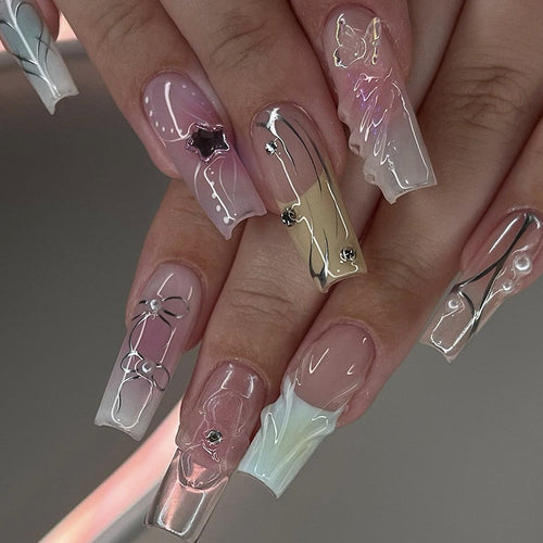 Gradient Press-On Nagelkunst Set Karnz