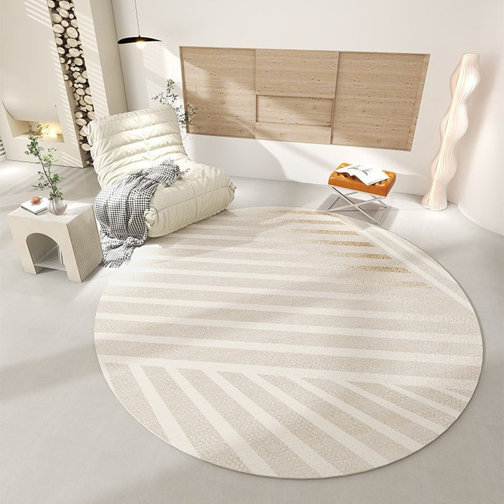 Modern geometrischer kreisförmiger Teppich für das Zuhause
