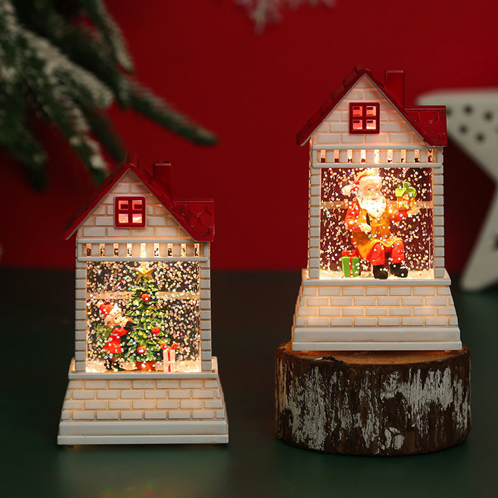Beleuchtetes Weihnachtsdorf mit beweglichen Figuren Karnz