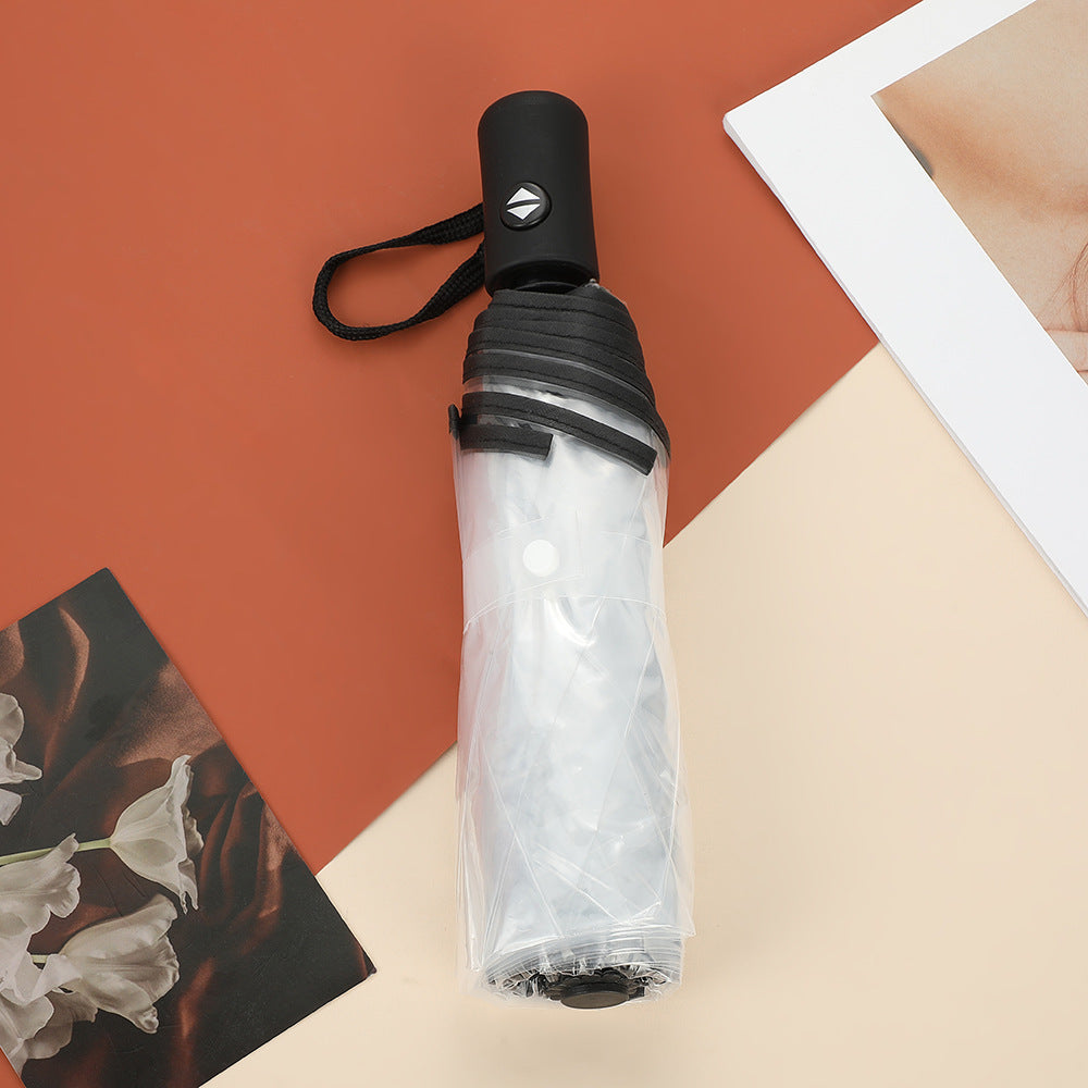 Unisex Automatischer Transparent-Regenschirm Karnz