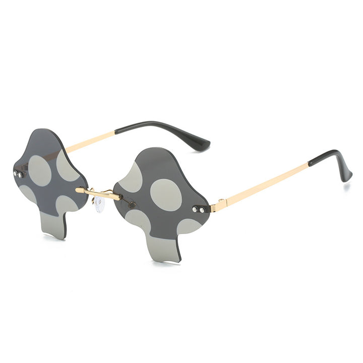 Einzigartige Übergroße Polka Dot Rahmen Sonnenbrille Karnz