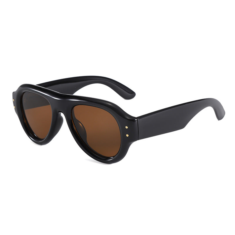 Damen ausgefallene Sonnenbrille im Retro-Stil Karnz
