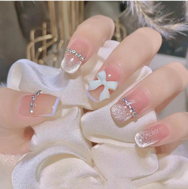 Glamourös Dekorativer Druck-Nagelset