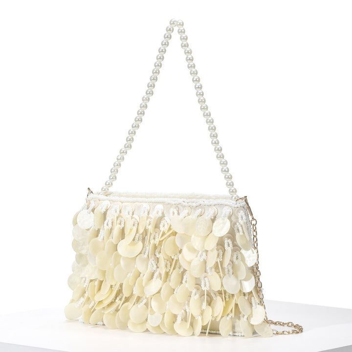Dekorative Muschelfransen-Handtasche