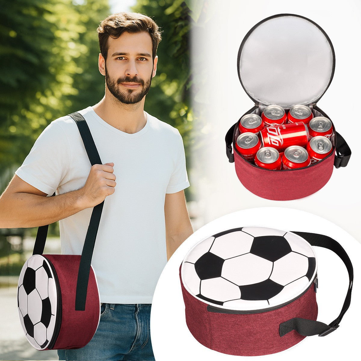 Damen Aufbewahrungstasche im Fußball-Design Karnz