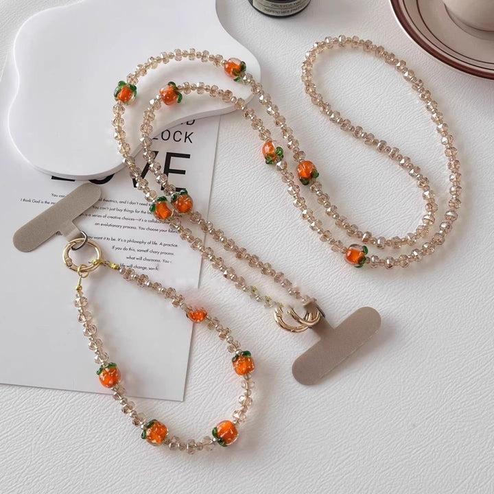 Elegante Perlen Charm Brillen Kette Karnz