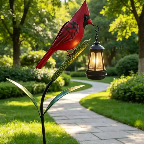 Dekorative Gartenfigur mit Leuchte Karnz