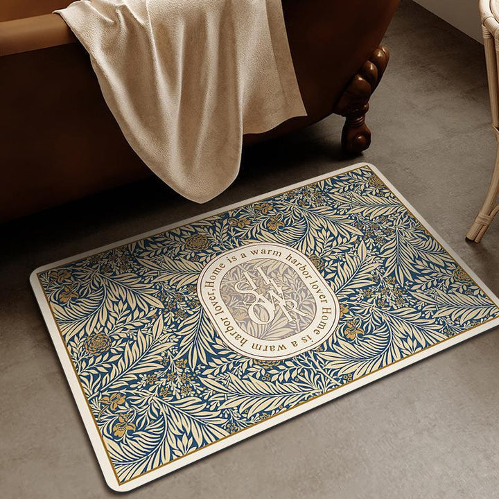 Elegante Blumendesign-Badmatte
