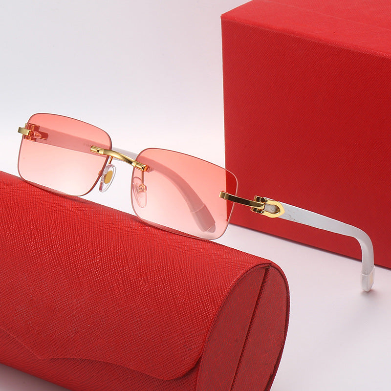 Damen rechteckige Designer-Sonnenbrille Karnz