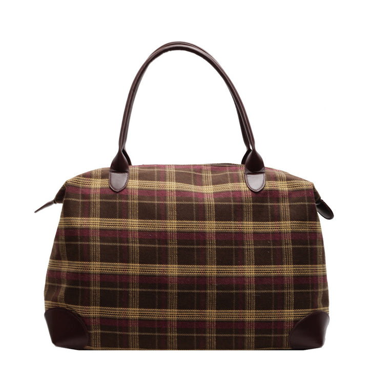 Kariert Strukturierter Wochenend-Duffle-Bag Karnz