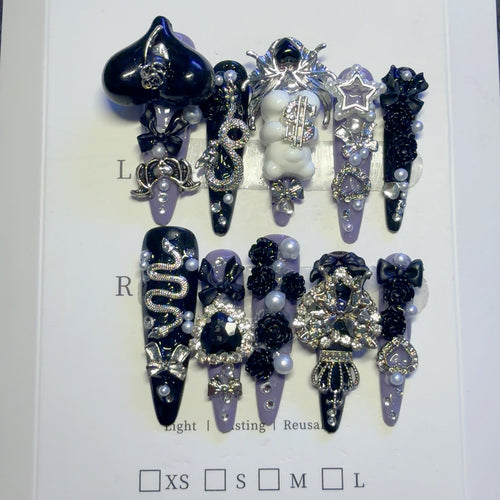 Gothic-inspirierte dekorative Haarklammer-Set