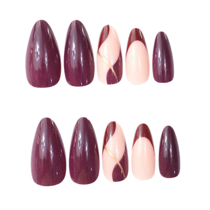 Elegante Farbverlauf-Nagelkunst-Fingerdesign Karnz