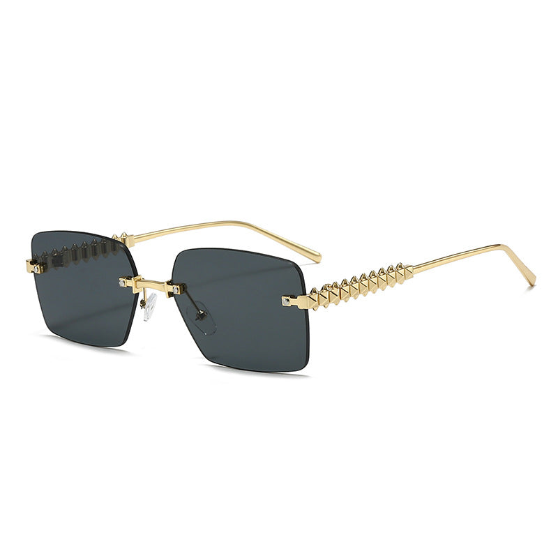 Damen extravagante quadratische Brille Karnz
