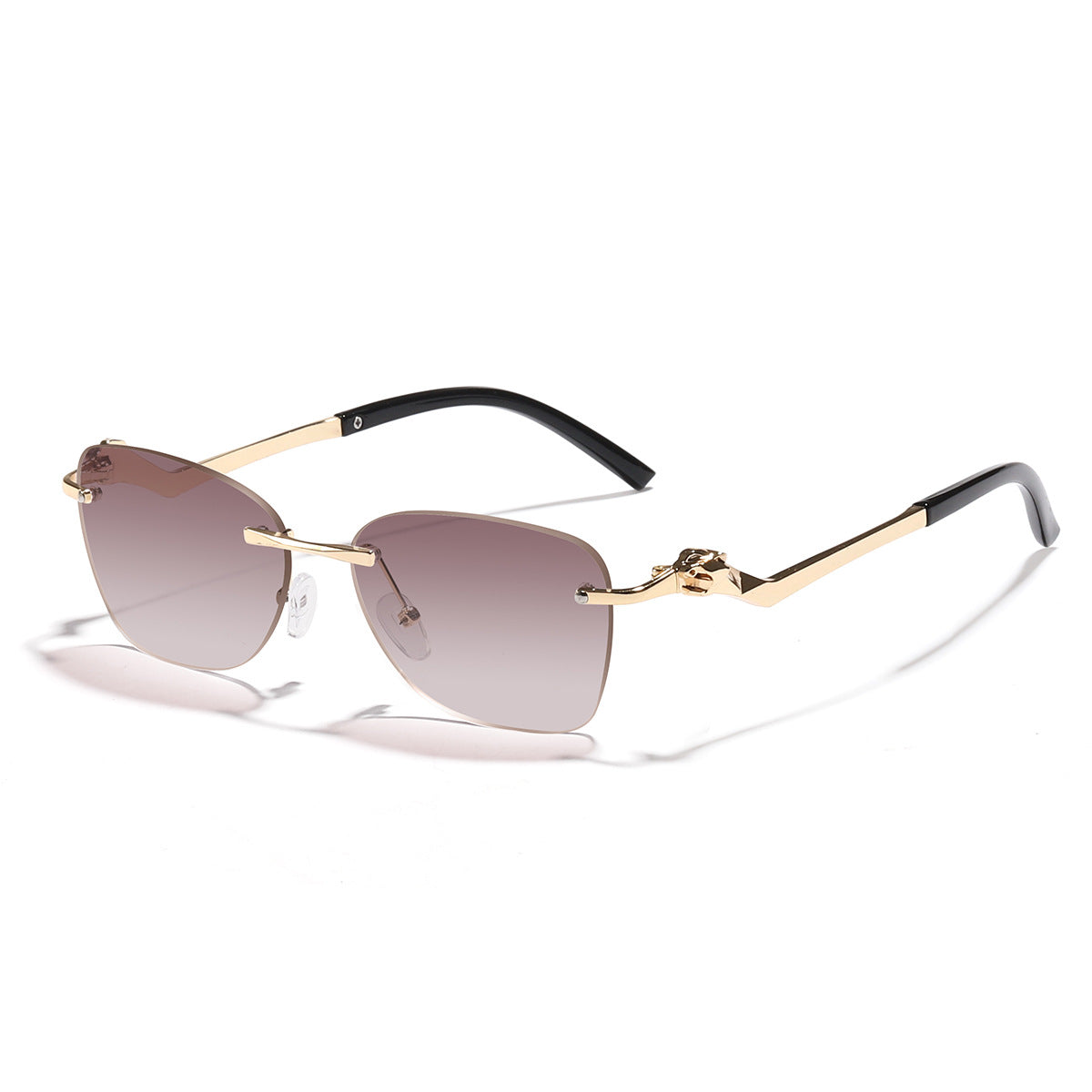 Damen modische Sonnenbrille mit stilvollen geometrischen Akzenten Karnz