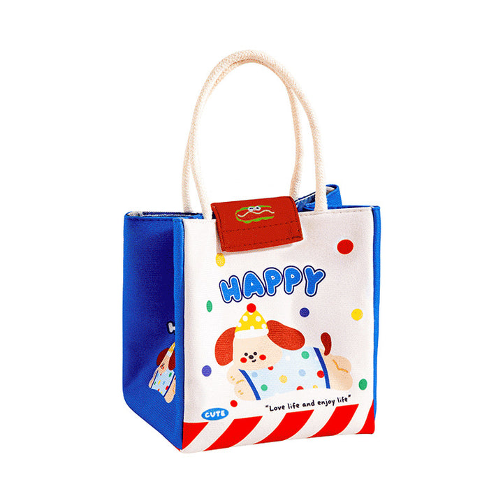 Süße Kaninchen-Themen-Isolierte Lunch-Tasche