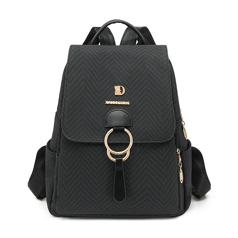 Multi-Kompartiment Fischgrät Fashion Rucksack Karnz