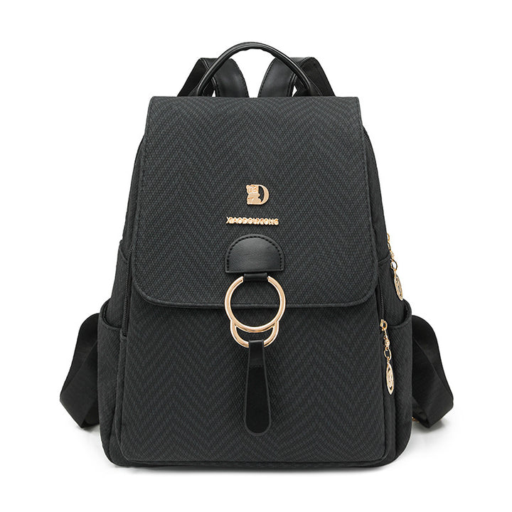 Multi-Kompartiment Fischgrät Fashion Rucksack Karnz