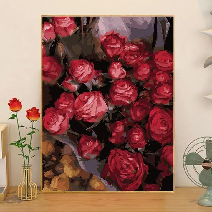 Florale Anordnung Leinwandkunst Karnz