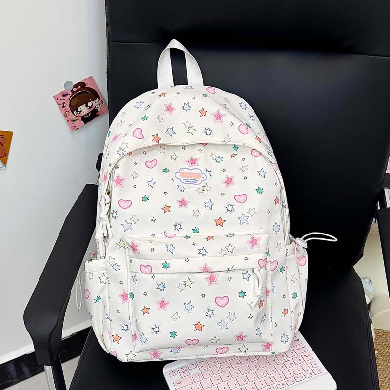 Verspielter Sternen-Print-Rucksack Karnz