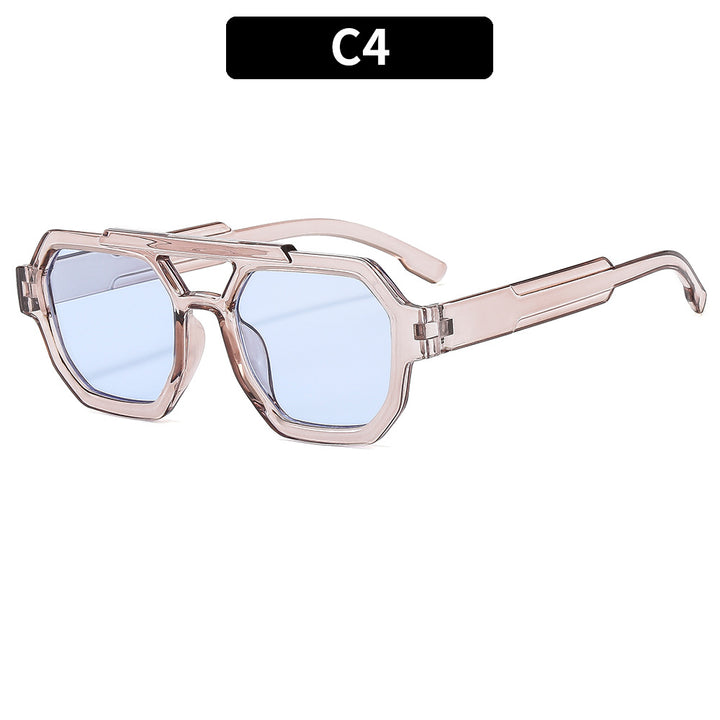 Geometrische Schild Sonnenbrille  1787663917