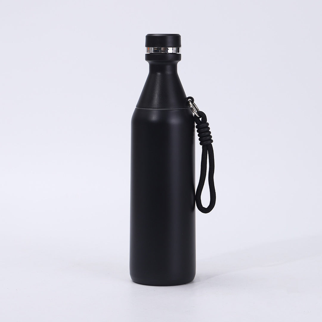 Damen isolierte Trinkflasche mit praktischem Trageriemen Karnz