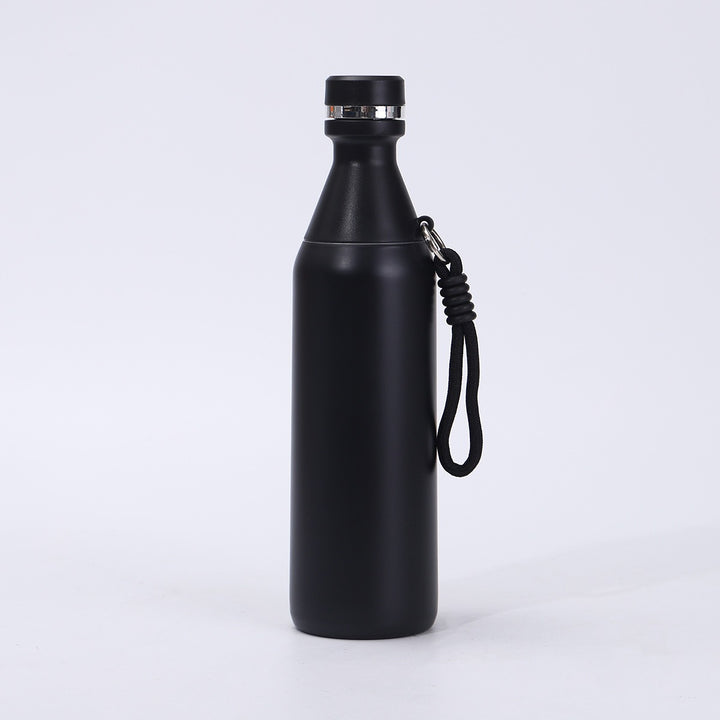 Damen isolierte Trinkflasche mit praktischem Trageriemen Karnz