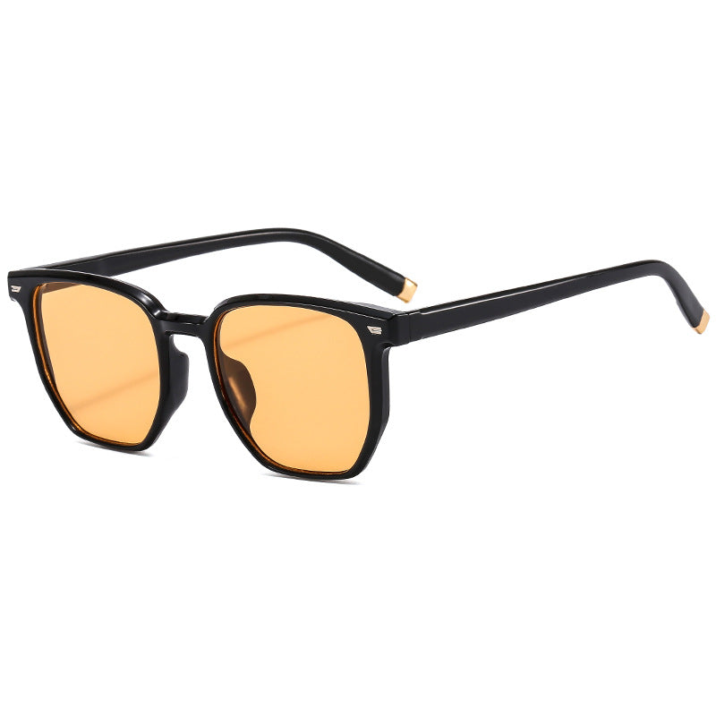 Damen modische transparente Sonnenbrille im eleganten Hexagon-Design Karnz