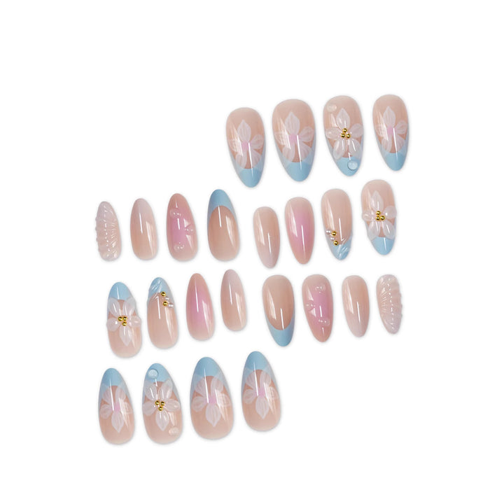 3D Blumen Nagelkunst Dekor Karnz