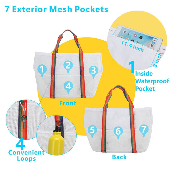 Strandtasche mit Atmungsaktivem Netzmaterial Karnz