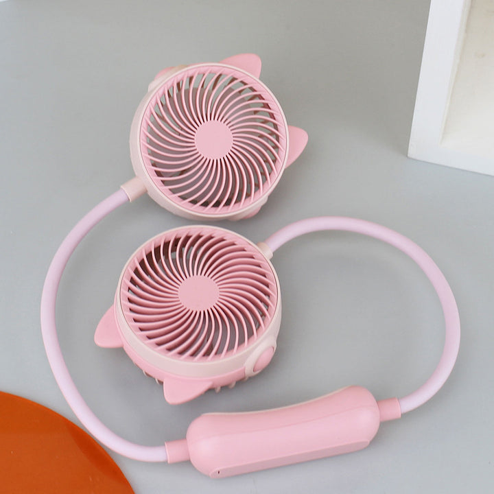 Unisex Tragbarer Doppelventilator Karnz
