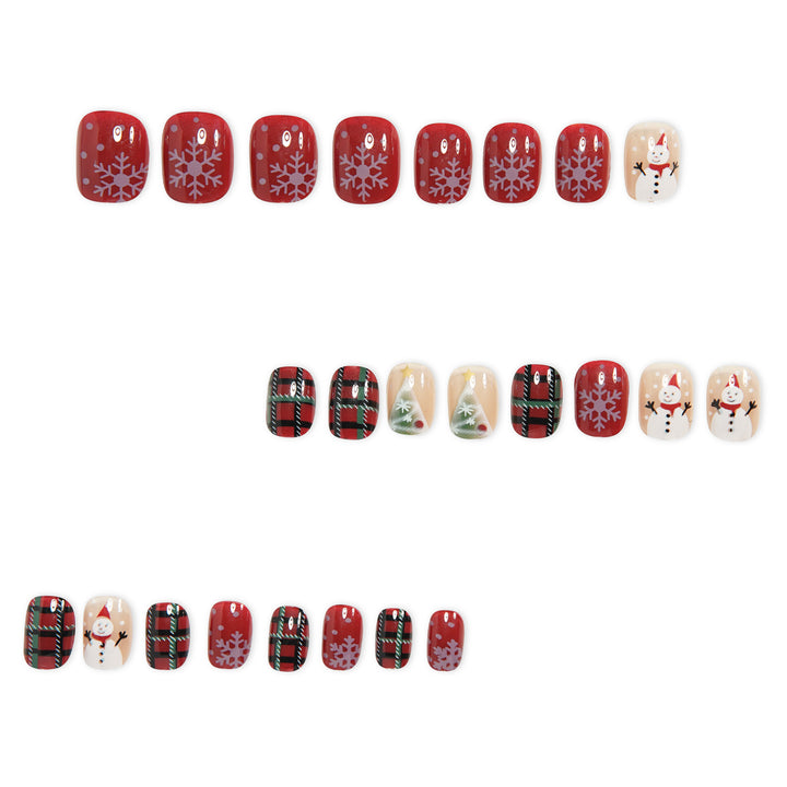 Festliche Feiertags-Acryl-Nagelkunst Karnz