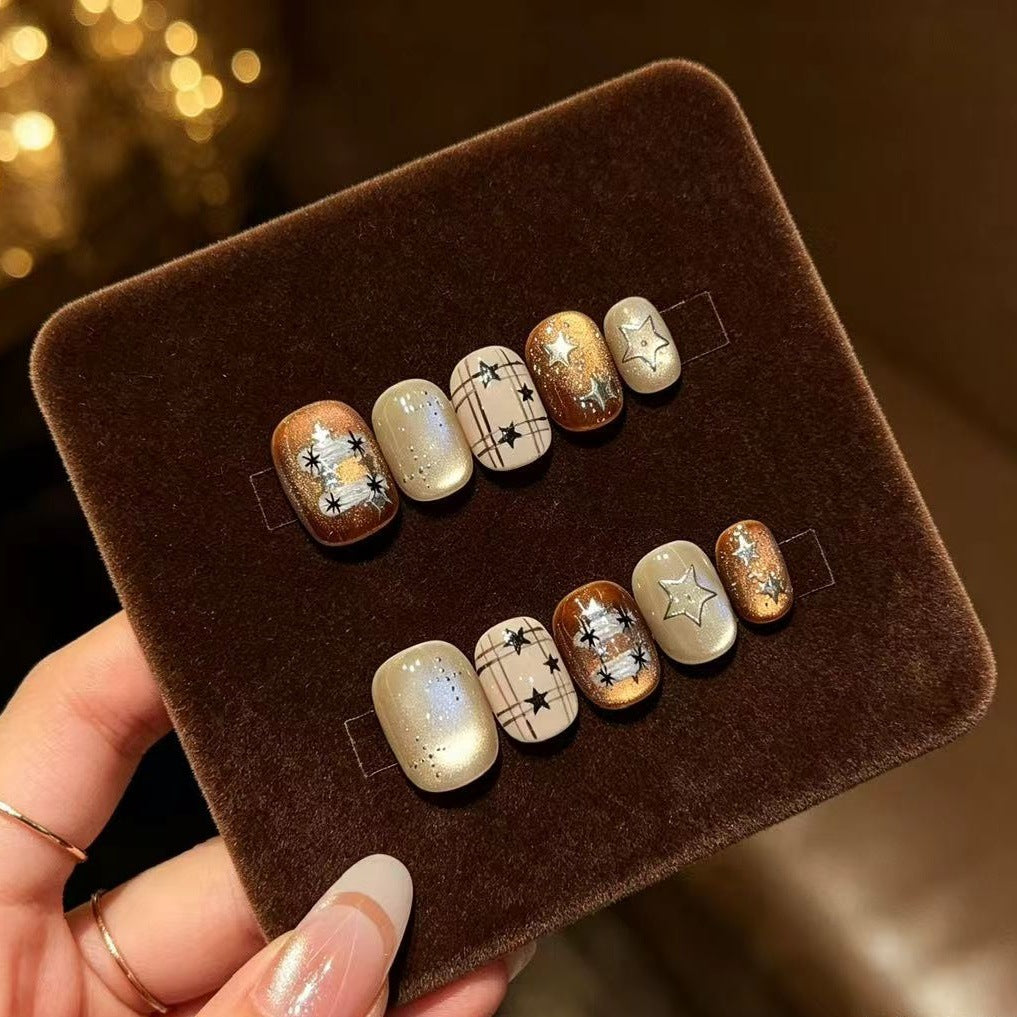Stylische Nagelkunst Aufkleber Karnz
