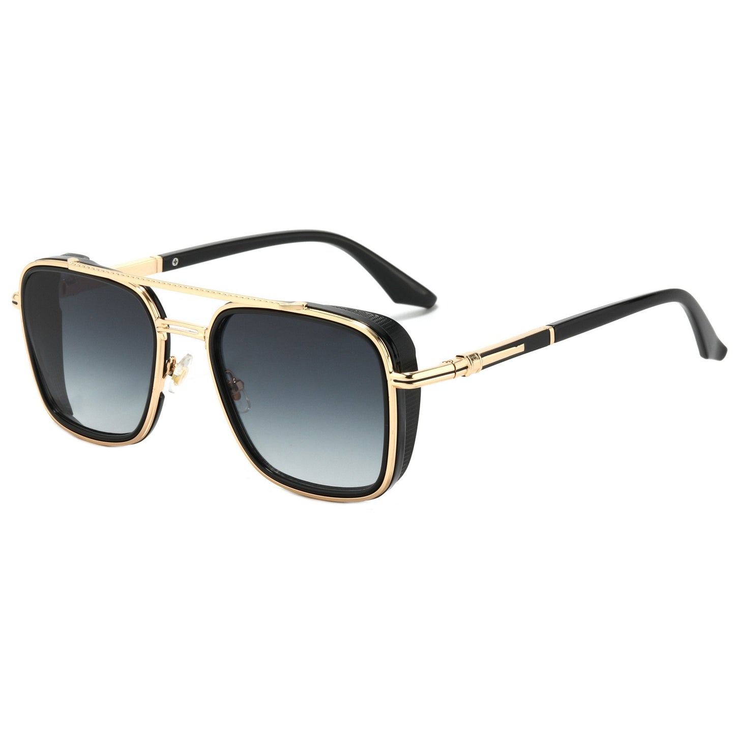 Damen Modische oversized Sonnenbrille mit luxuriösen Akzenten Karnz